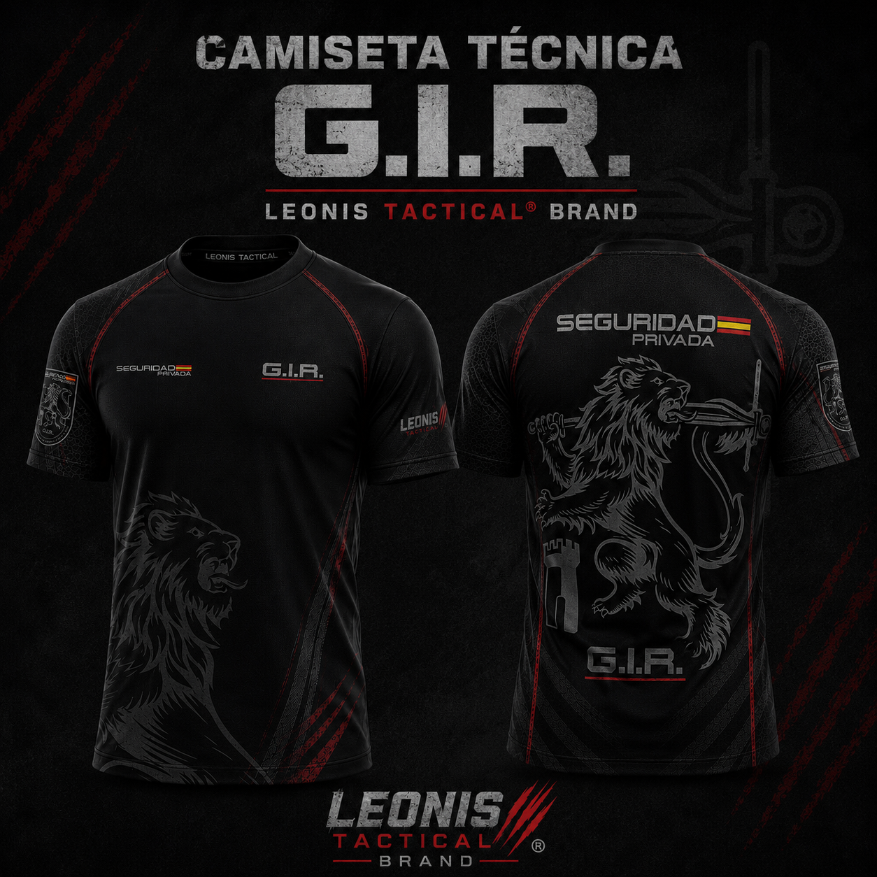 CAMISETA TÉCNICA G.I.R. — LEONIS TACTICAL®