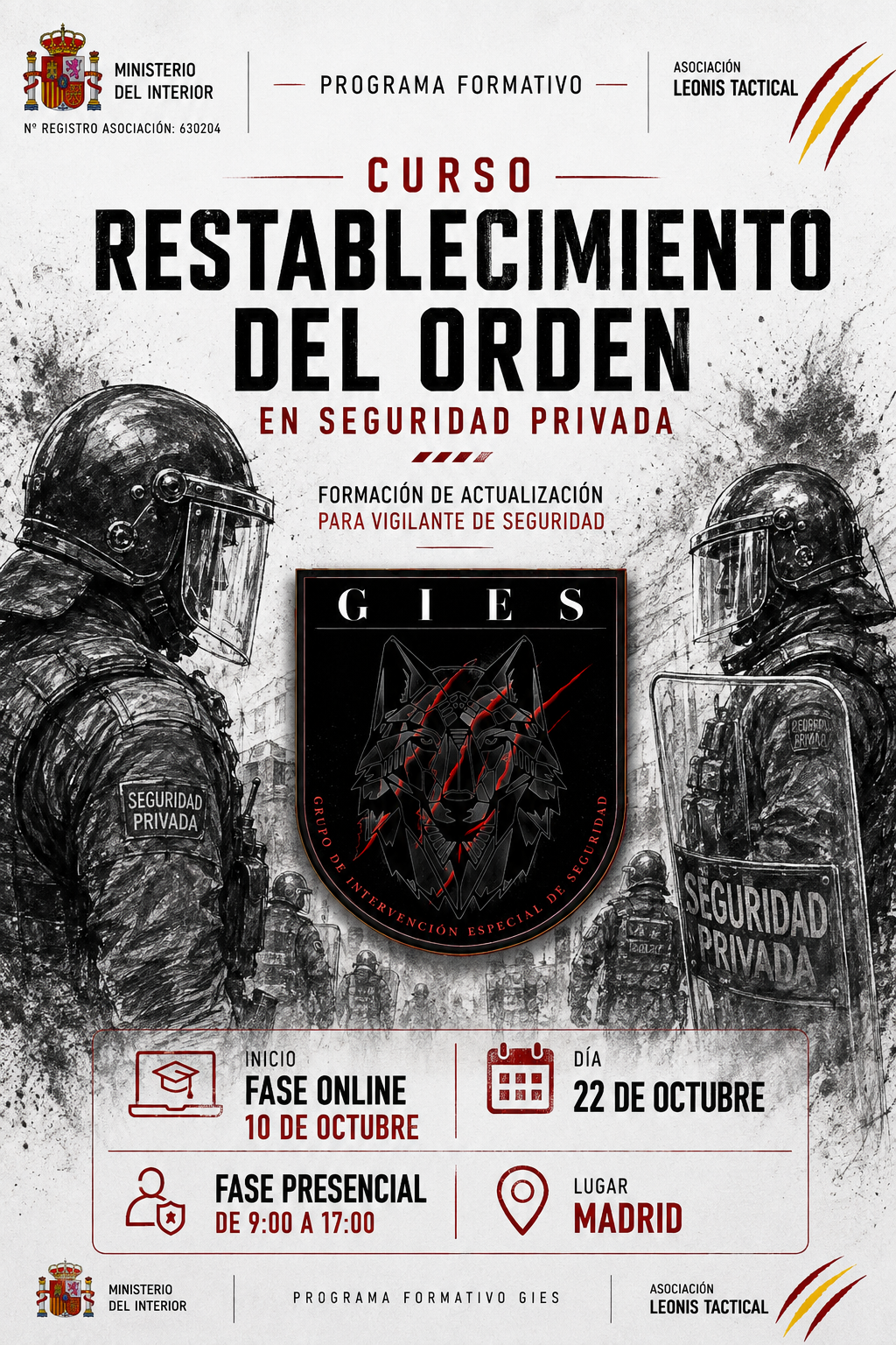 Curso Restablecimiento del Orden en Seguridad Privada – G.I.R. | G.I.E.S.
