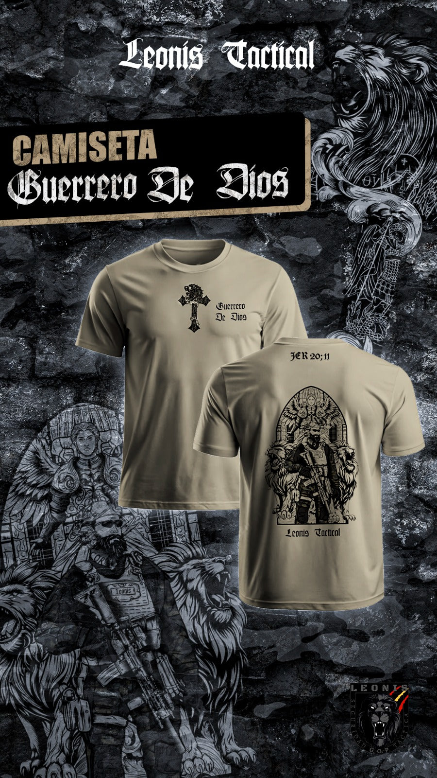 ***PRE ORDER*** Camiseta "GUERRERO DE DIOS" Ed. Exclusiva limitada