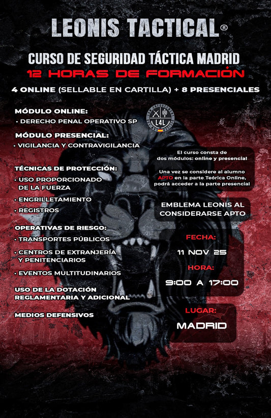 XVII CURSO DE SEGURIDAD TÁCTICA MADRID 11 NOV 25