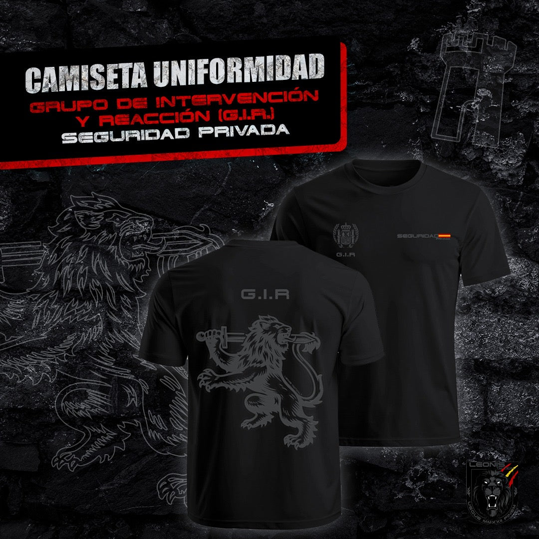 Camiseta Uniformidad G.I.R – Grupo de Intervención y Reacción de Leonis Tactical®