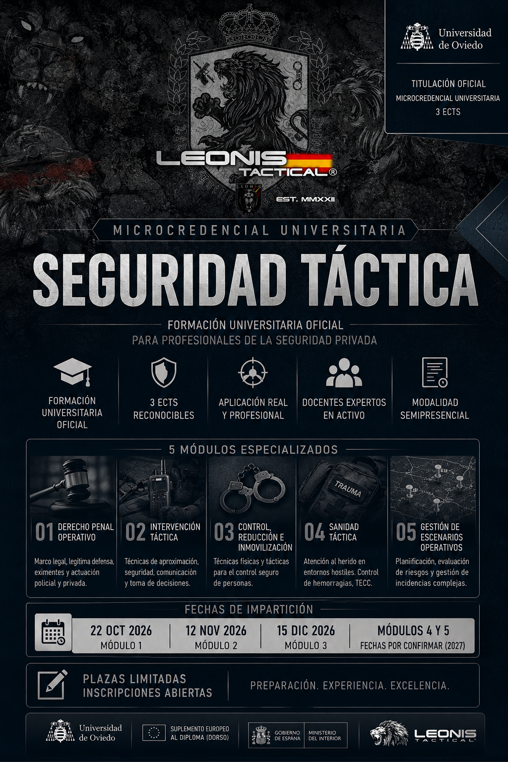 Microcredencial Universitaria en Seguridad Táctica para Profesionales de la Seguridad Privada