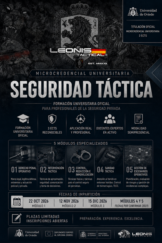 Microcredencial Universitaria en Seguridad Táctica para Profesionales de la Seguridad Privada