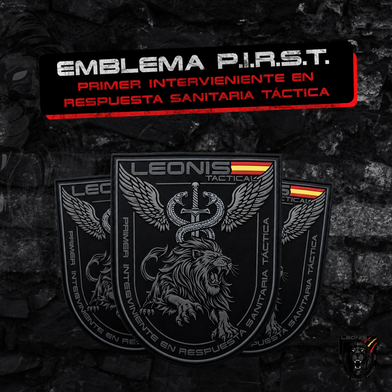 EMBLEMA P.I.R.S.T. – Primer Interviniente en Respuesta Sanitaria Táctica