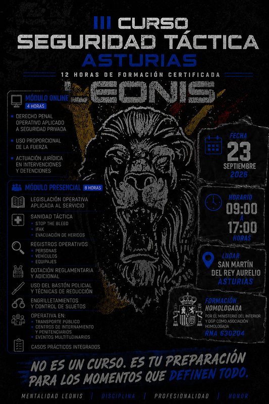 III CURSO SEGURIDAD TÁCTICA ASTURIAS