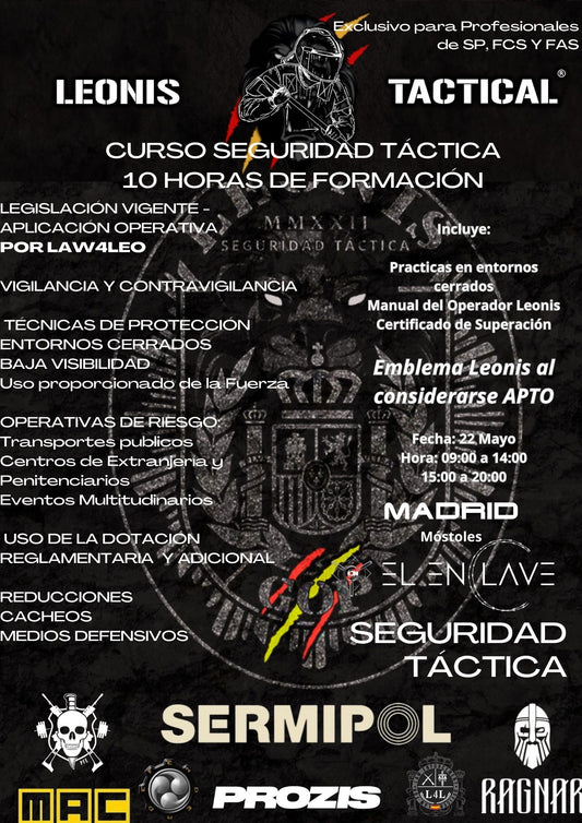 Curso Seguridad Táctica Madrid 22 May 2024