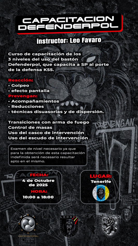 CAPACITACIÓN COMPLETA DEFENDERPOL CANARIAS