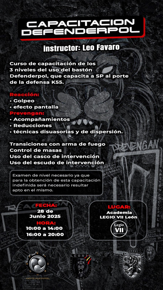 CAPACITACIÓN COMPLETA DEFENDERPOL LEÓN